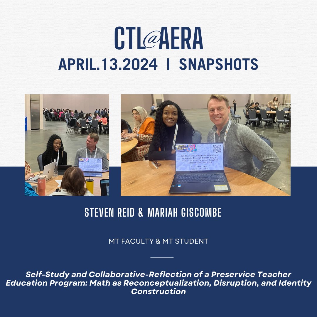 Yesterday was a day of celebration for CTL @ AERA! Between a CTL breakfast, the OISE AERA Reception and Dr. Brownell winning the Jan Hawkins award -- CTL had a lot to celebrate! Here are snapshots from day 3 of AERA! 1/2