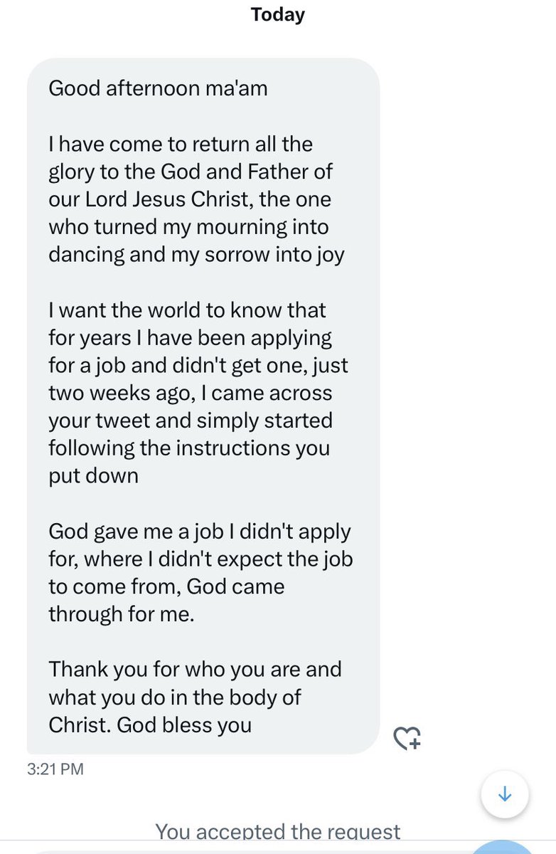 Starting the week with this testimony that made me cry ❤️ Job approved after years of trying. Always Retweet, your RTs are blessing people. Check my page for the tweets you didn’t Retweet and Retweet them. Turn on my notification so you don’t miss anything.