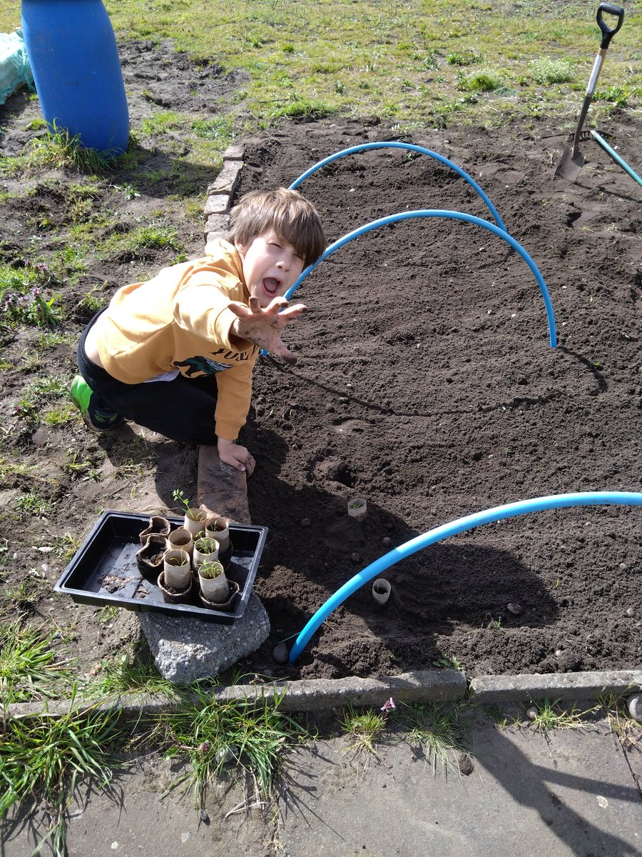 More sunny planting. The simple life. #familyfun #AutismAwareness #PDA