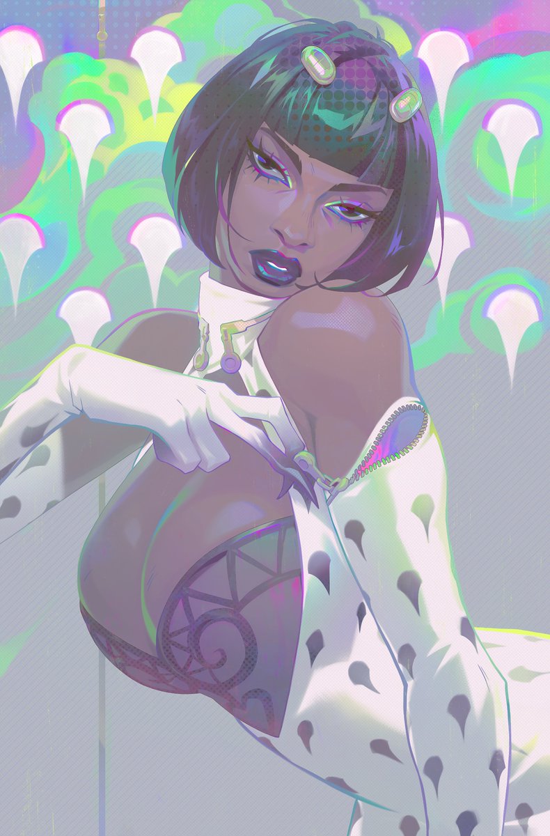 tudvaseva22's tweet image. Megan Bucciarati @theestallion for u people of culture💙💜💚

 I KNOW I'M LATE WITH THIS...I had a busy month, ok??????? #JJBA #jjbafanart