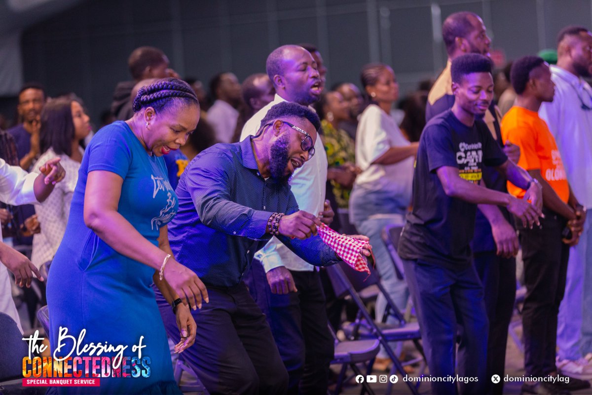 dominioncitylag's tweet photo. Today’s praise session was like no other 💃🏾🕺🏾God has shown Himself mighty in our midst.
#DCLagosHq #DominionCity #BlessingOfConnectedness #BanquetService https://t.co/xr1RPAVj1Y