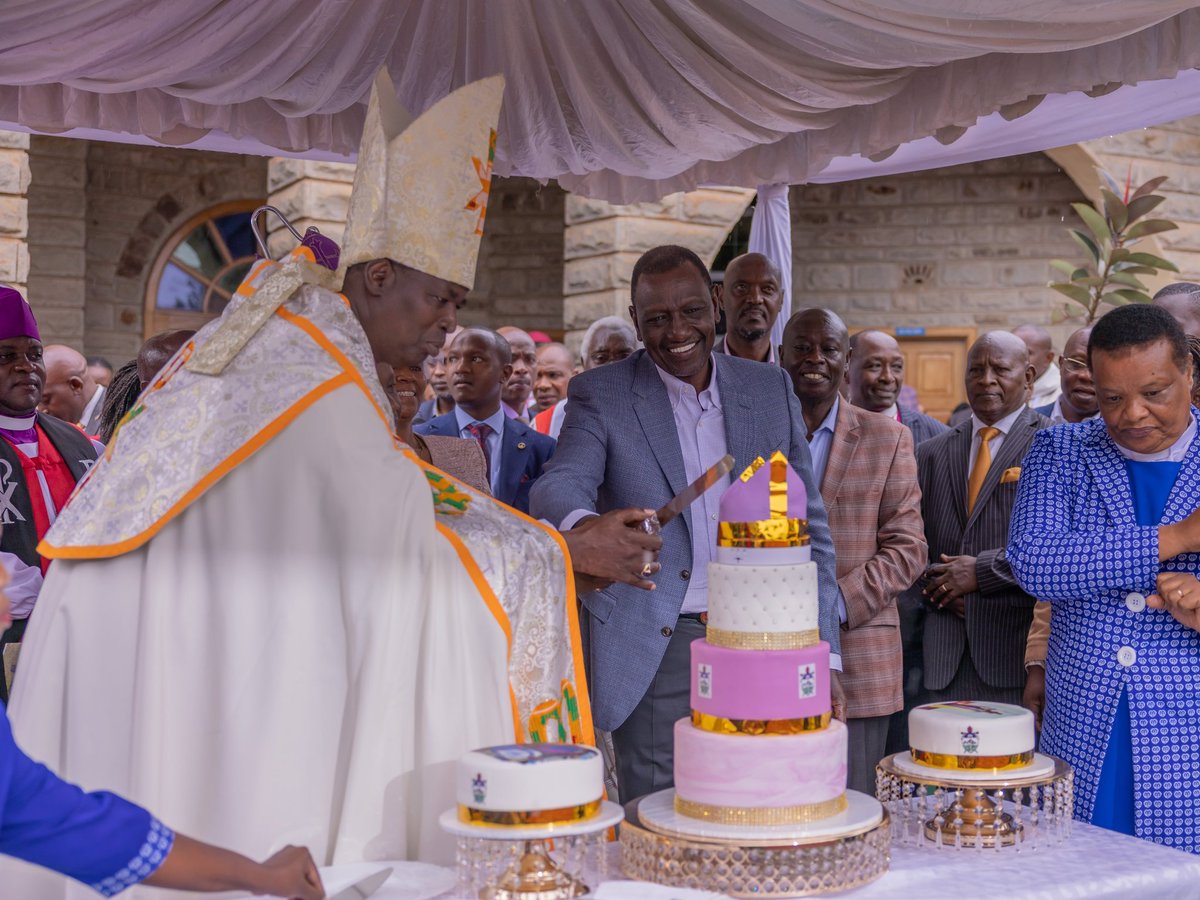 Colossians 3: 23-24 And whatever you do, do it heartily, as to the Lord and not to men, knowing that from the Lord you will receive the reward of the inheritance; for you serve the Lord Christ. Today, I joined President @WilliamsRuto and the faithful of the Anglican Church of…