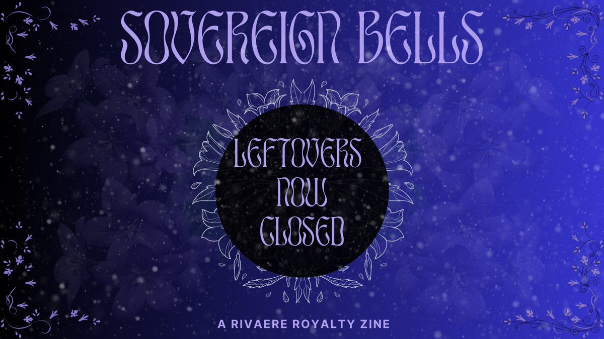 📜MEMBERS OF THE KINGDOM📜

Leftovers are now closed! Thank you all for your support for this zine and all the creators who contributed! 👑