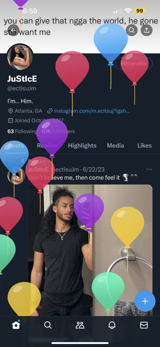 Balloons on my pageee 🥳