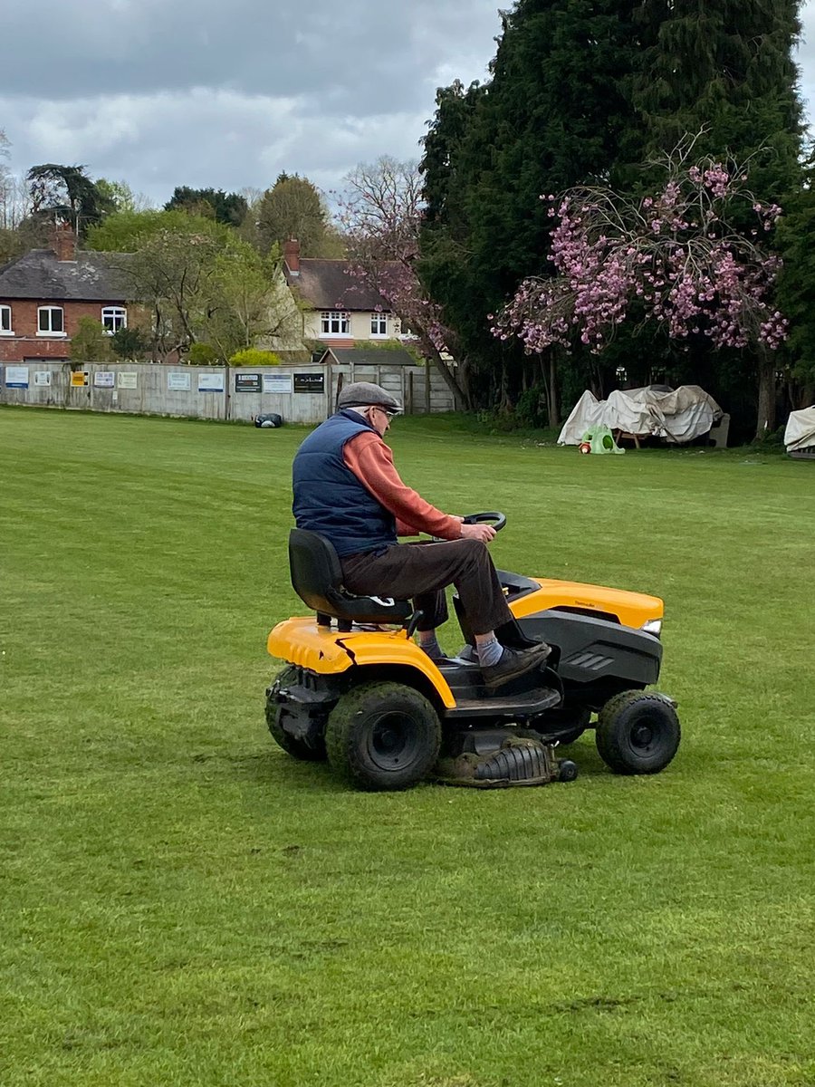 More prep taking place today at HQ Including club legend @russell_flower on his big boys toys! #SpringhasSprung