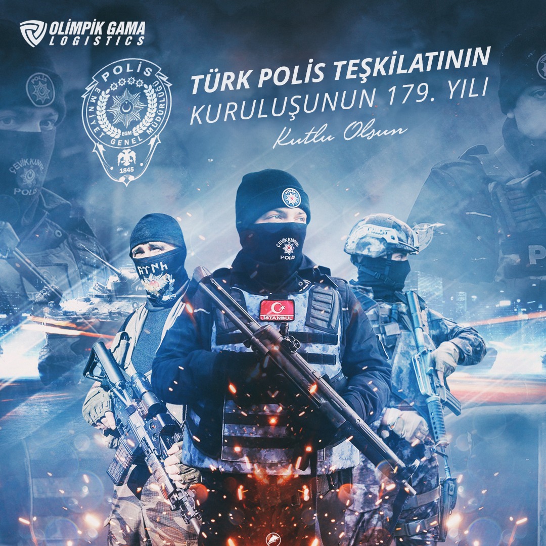 olslogistics's tweet photo. Türk Polis Teşkilatı’nın 179. Yıl Dönümünü Kutluyoruz!

Bugün, huzur ve güvenliğimizin teminatı olan kahraman Türk Polis Teşkilatı’nın 179. kuruluş yıl dönümünü gururla anıyoruz. Fedakarlık ve cesaretleriyle toplumumuzun her zaman yanında olan polis teşkilatımıza minnettarız. https://t.co/69Ve07NtU9