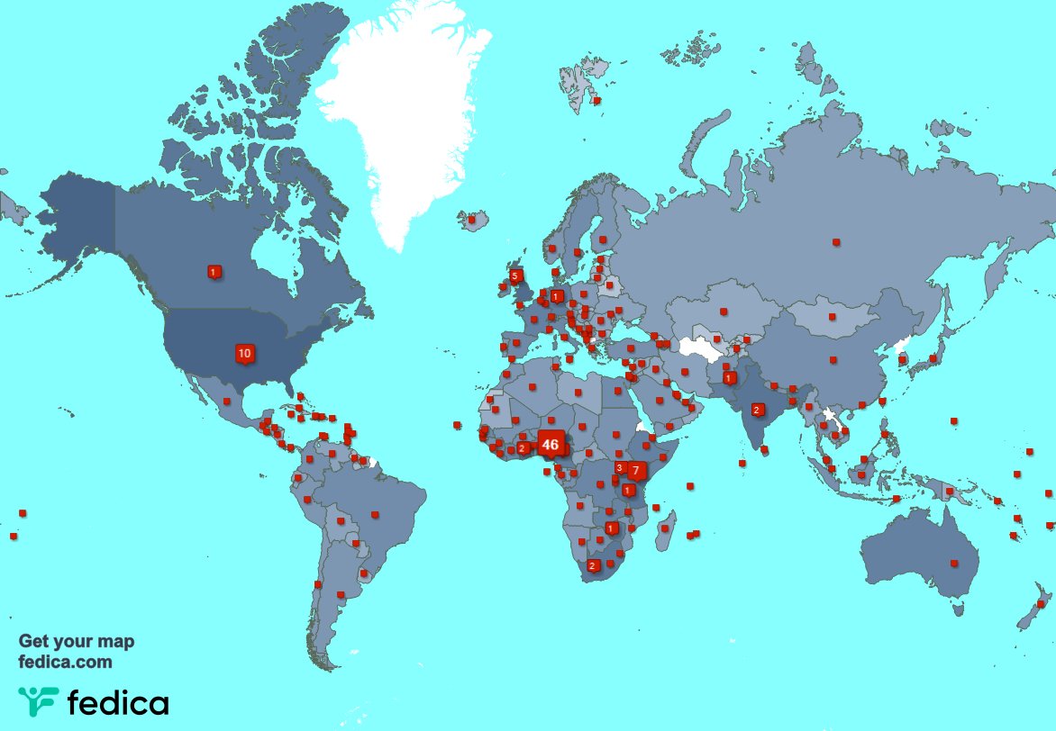 I have 187 new followers from Nigeria, Kenya, Uganda, and more last week. See fedica.com/!OlumideIDOWU