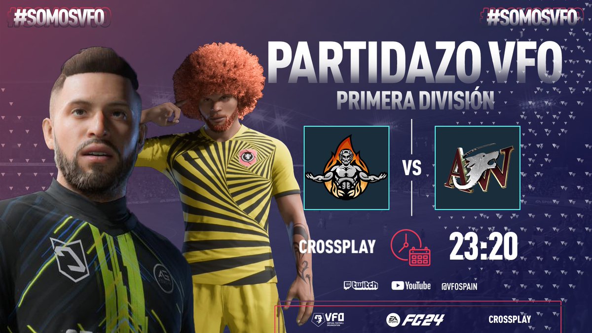 Domingo de  #PartidazoVFO 😎

23h. @Eagles11vs11  vs. <a href="/TrasmalloES/">TRASMALLO ESPORTS</a> 
 
23.20h. @PrometheoEs vs. @ALPHAWOLFS2
 
Ponte la alarma‼️⏰
Toda la previa desde las 22:45h.

🎙️<a href="/SeeergioGM/">Sergio González</a> <a href="/MiguelMelladoM1/">Michel Mellado</a> 
📺twitch.tv/VFOspain