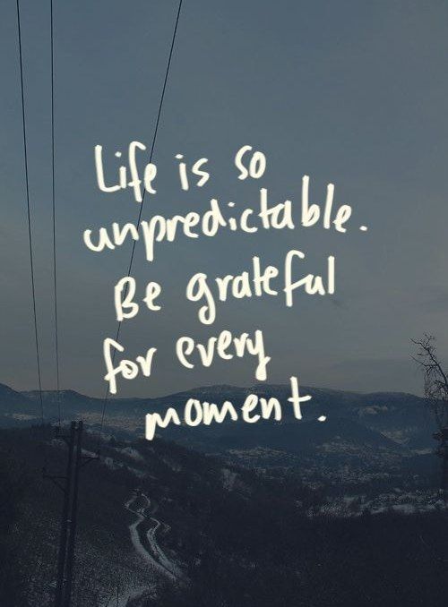 Live gratefully.
