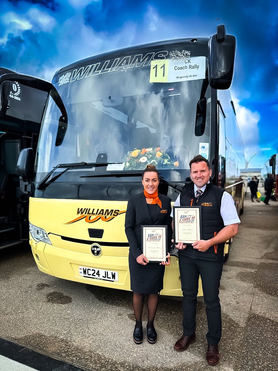 Both of our directors have reached the finals of the UK Coach Driver of The Year at the #ukcoachrally2024 in #blackpool 

Rose in our new #temsamd9 and John in our #temsahd12 

We would like to wish them both the best of luck today, and may the best sibling win 😃

#teamwilliams