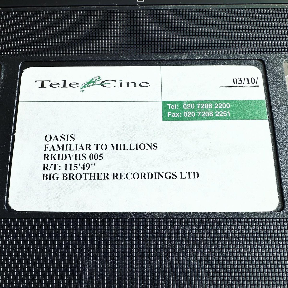 oasisrarities's tweet photo. VHS #oasis #oasismusic #oasiscollectors #oasiscollector #oasiscollection #oasismemorabilia #oasislive #oasisrarities #oasisfans #oasisfansclub #oasisfamiliartomillions #familiartomillions #vhs #vhscollector #musiccollection #indiemusic #indie #promo #bigbrother #oasissotsog https://t.co/z06eNEdORG