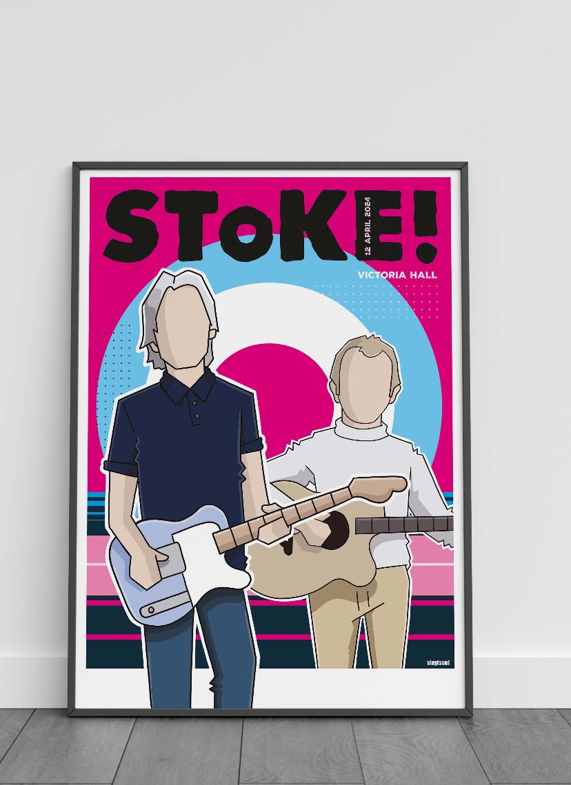 Next destination had to be VICTORIA HALL, STOKE… what a gig. Paul and Steve were on fire last night…..this alternative gig poster to celebrate this amazing gig now online. #paulweller #stoke #poster #victoriahallstoke #stevecradock