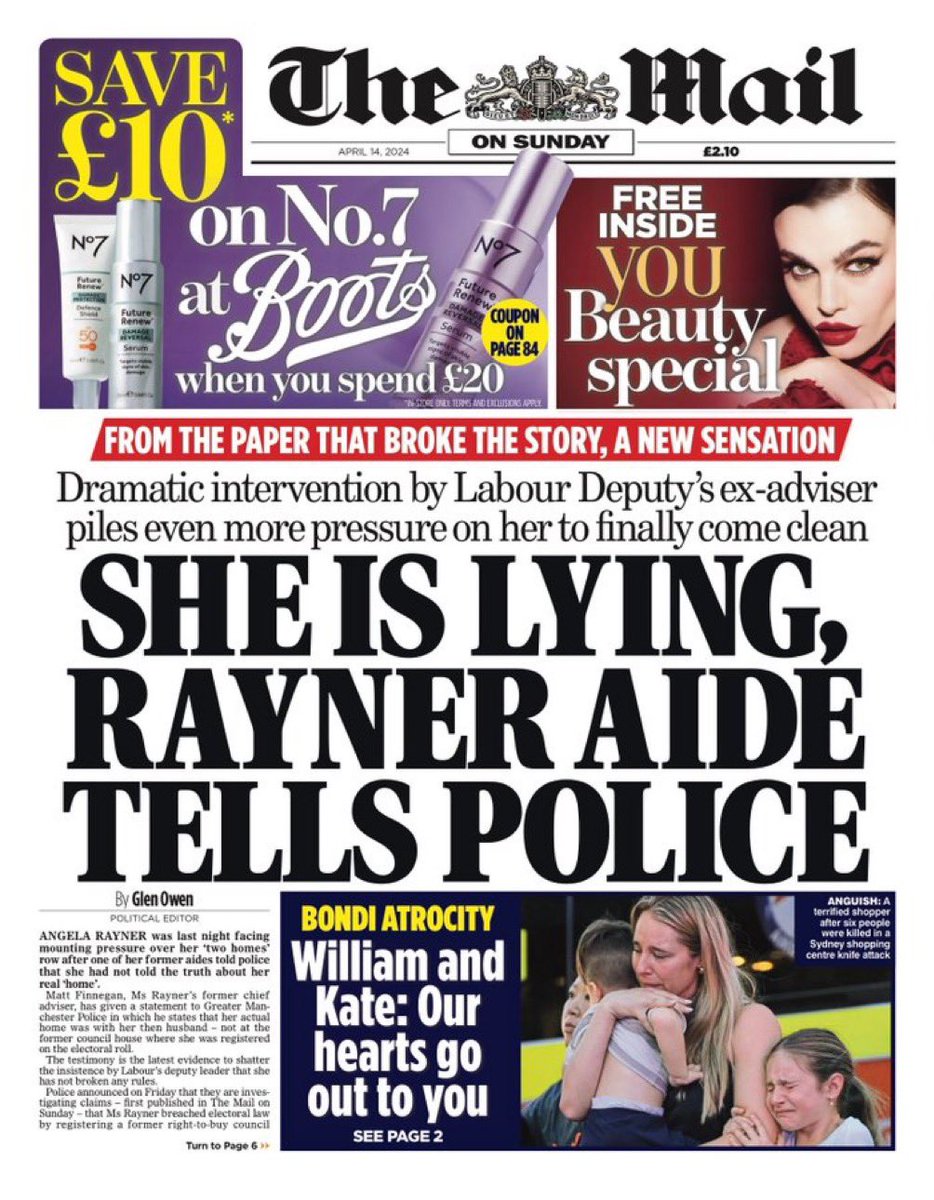 Angela Rayner must resign or be sacked.