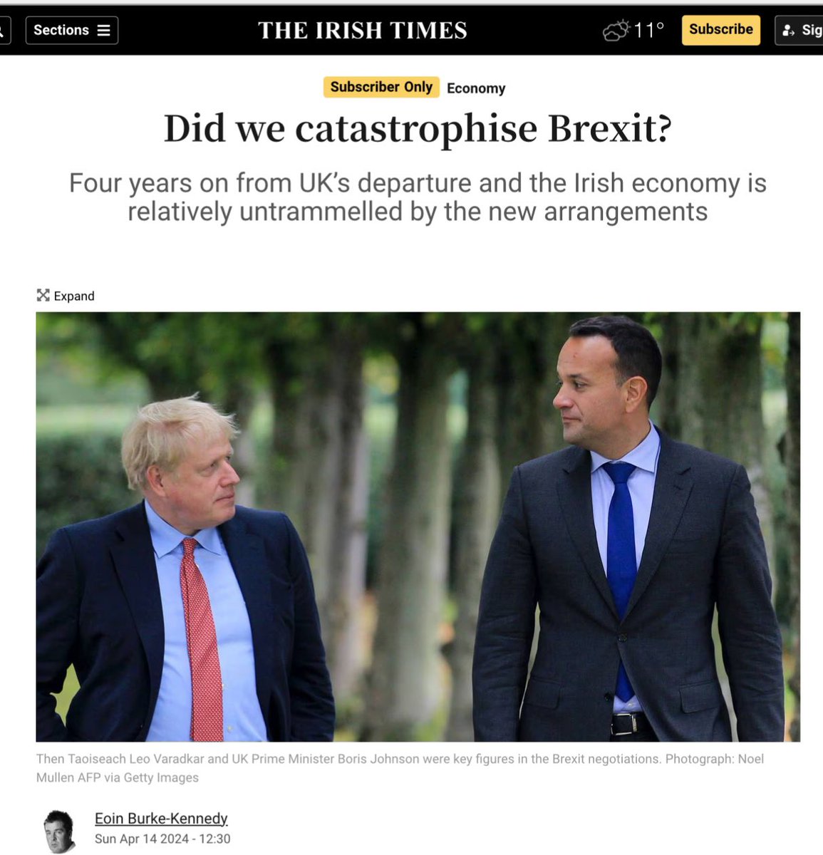 Ireland has lots of Brexit benefits but possible this 👇 is the most powerful one. “The great Brext train wreck forecast to engulf Ireland never transpired. It morphed into a sort of manageable headache. Perhaps historians will see Brexit as final confirmation that the Republic…