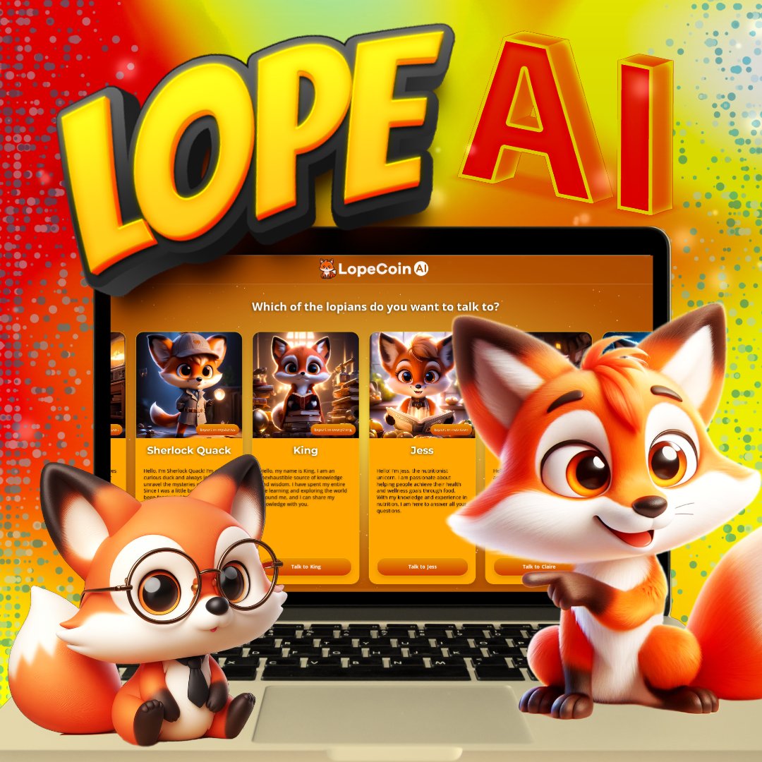 lopecoin's tweet photo. 🤓 Unleashing the Power of AI for Everyone #LopeAI
🧙‍♂️ Unleashing Your Creative Potential 👨‍🏭
🤩 Core LopeAI Features 🤩
Your expert assistants are READY TO HELP YOU OUT❣️
🧙‍♂️ AI #Writer ⛓️ AI #Code ⛓️ AI #Image⛓️ AI #Chat Bot ⛓️Speech to #Text ⛓️Text to #Voice

🚀Join the LopeAI Revolution🚀
🌟 LopeAI empowers individuals and businesses to unlock the limitless potential of AI, fostering a world of boundless creativity, seamless interaction, and unprecedented productivity.
🪐 https://t.co/YJAcsutygN 🪐
🫴 For more: 👆

#LopeAI #AIRevolution #LopeCoin #Crypto