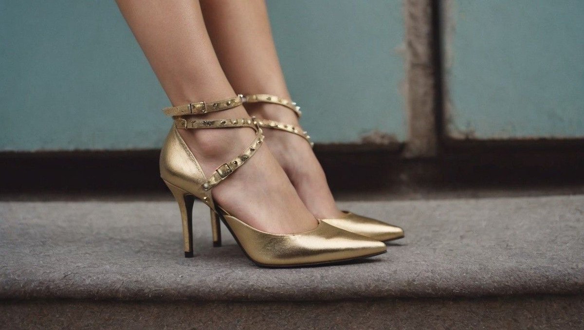 🌟✨ Feeling luxurious in my gold heels!  

Get it at: tapto.shop/heelslover 

👑 #heelslover #fashion #goldheels #luxelifestyle