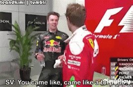 Kvyat caught Vettel sleeping on this one 👌