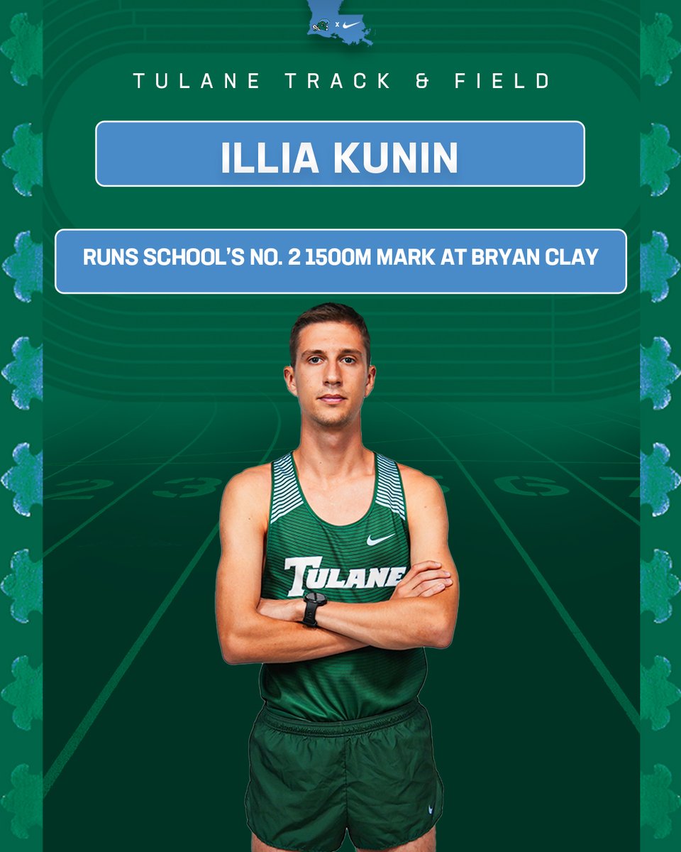 Track & Field Recap: Illia Kunin runs the school’s second-best men’s 1500m time as the team puts up three top-10 school marks at the Bryan Clay Invitational on Saturday night. bit.ly/TF_Recap_BCI_4… #RollWave 🌊 | #RunWave 👟 | #SetTheStandard📈