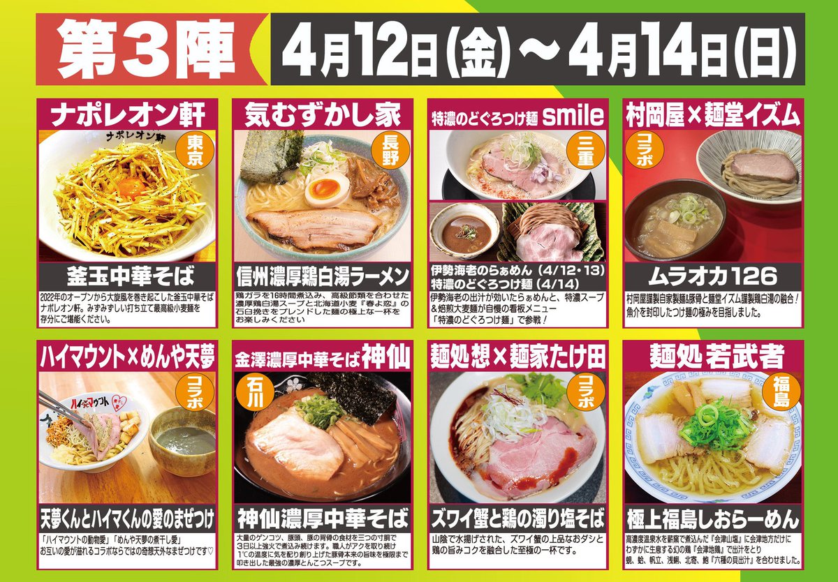 Ina_Tak_'s tweet photo. 大つけ麺博PRESENTS最強ラーメン祭IN小山2024
ハイマウント×めんや天夢
天夢くんとハイマくんの愛のまぜそばつけ
 #最強ラーメン祭in小山 https://t.co/j23cSOF7VK