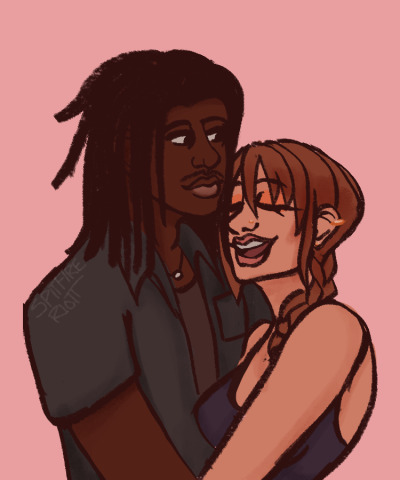 SpitfireRiott's tweet photo. I also did this request for sonny x julie on my tumblr, i havent thought about them as a ship but i think the art turned out cute! #sonnywilliams #juliecrawford #texaschainsawmassacre #tcm #fanart https://t.co/qkv5y4Gn5d
