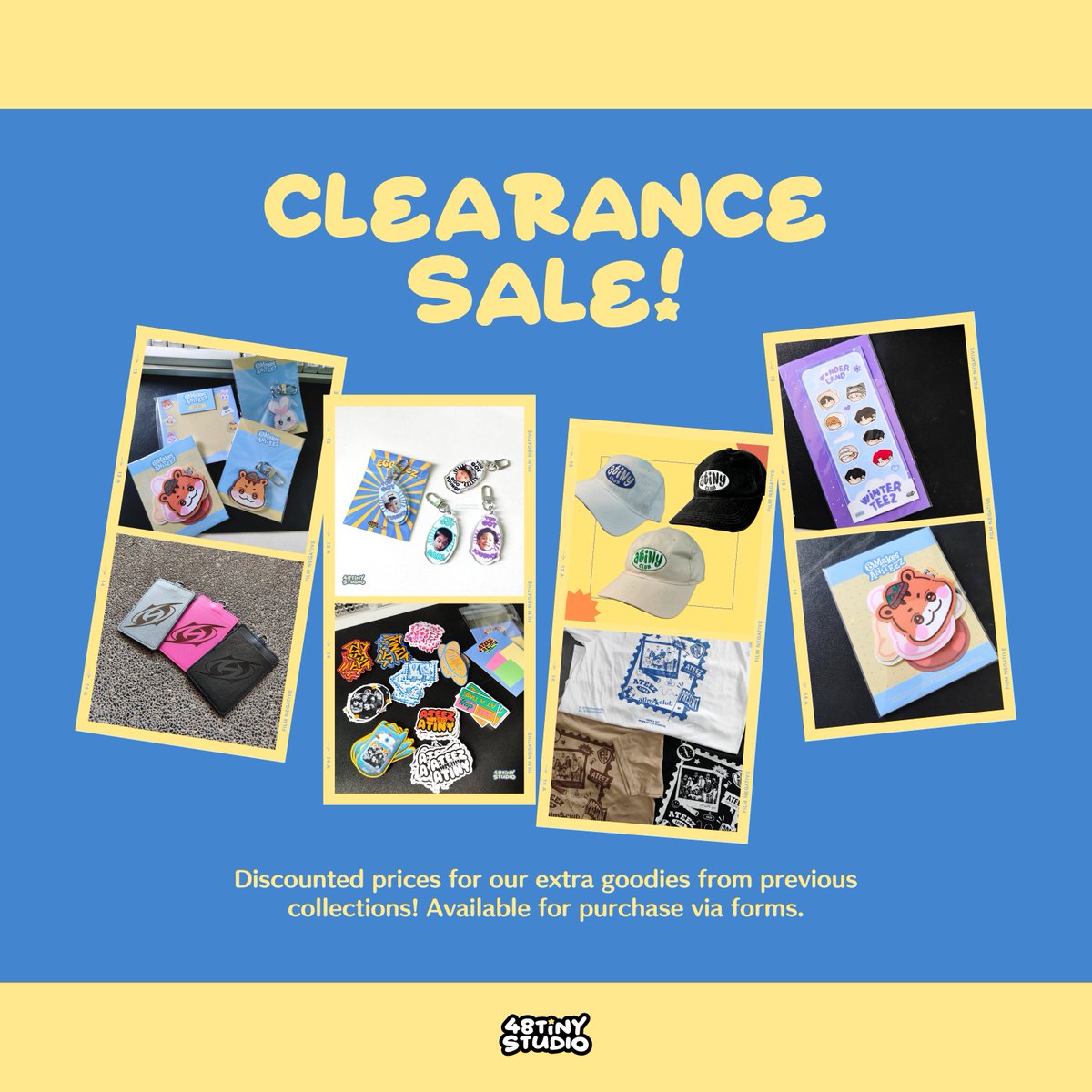 ⭐️ CLEARANCE SALE ⭐️ From php480 to php199 only? 🫣 Discounted prices for our previous assorted goodies! (prices vary per item) Extras from our 8 MAKES ANITEEZ fanmade merch are also available. Get yours while supplies last. 🌟 🛒: form.jotform.com/241043084963051