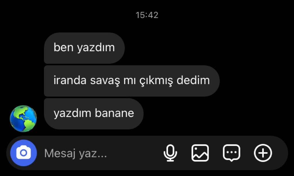 şu şekil savaşı bahane ediceksin