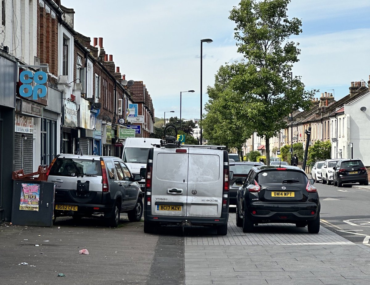 <a href="/londoncouncils/">London Councils</a>  parking on pavement is banned.
<a href="/LewishamCouncil/">Lewisham Council</a>  nah, we’re good.

<a href="/CatfordParking/">Safer Sandhurst & Sangley</a> <a href="/LouiseKrupski/">Louise Krupski</a>