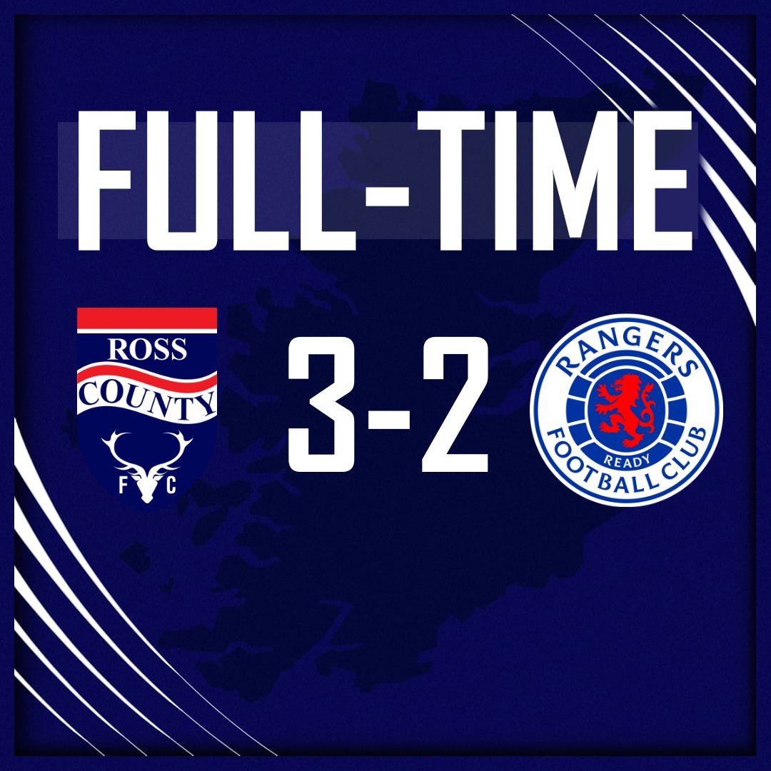 Full-time at the Global Energy Stadium: Ross County 3-2 Rangers A massive 3 points and our first ever victory over Rangers!