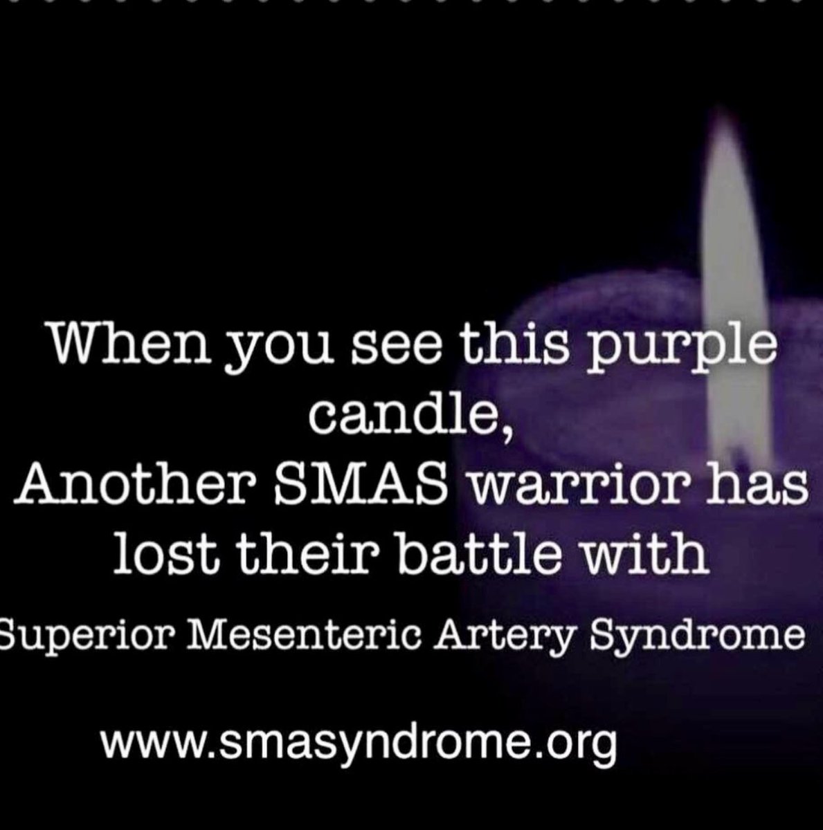 A good friend from our SMAS community passed away on Thursday. This is the 4th person this year. For a rare disease where we are regularly dismissed by the medical profession we only ask that Doctors do better! #raredisease #Gastro #curegp