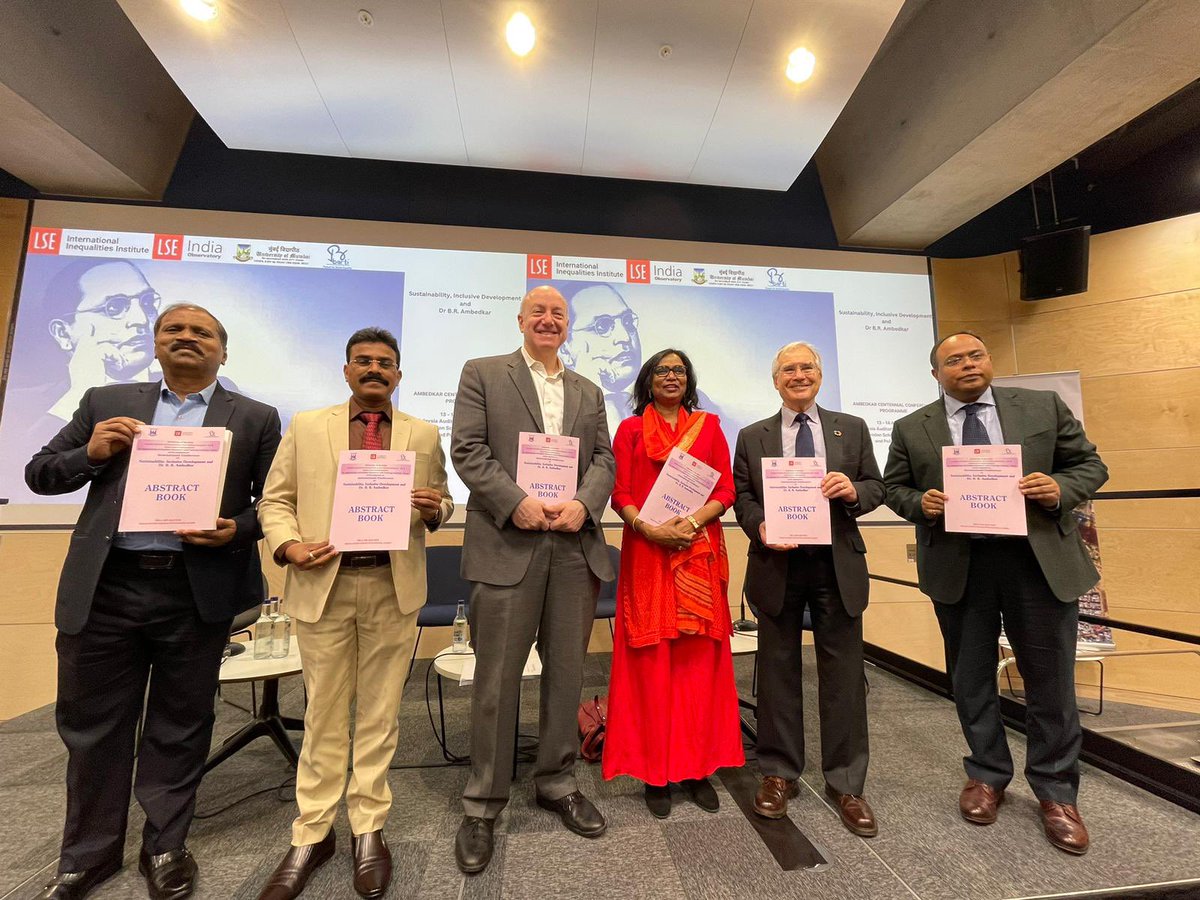 Acting HC @sujitjoyghosh delivered a special address at the inaugural session of Ambedkar Centennial Conference on Sustainability, Inclusive Development and Dr. B.R. Ambedkar. Organised by @LSEnews, it highlighted the contributions of Babasaheb to India’s economic development.