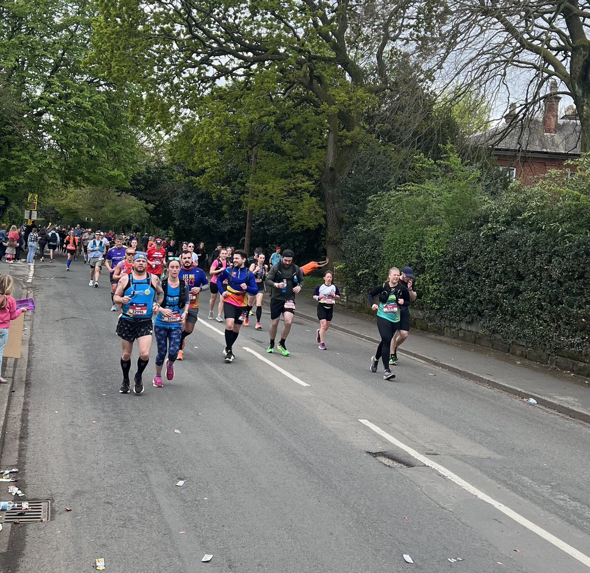 Proud of all of the runners today at #Manchestermarathon amazing achievement.