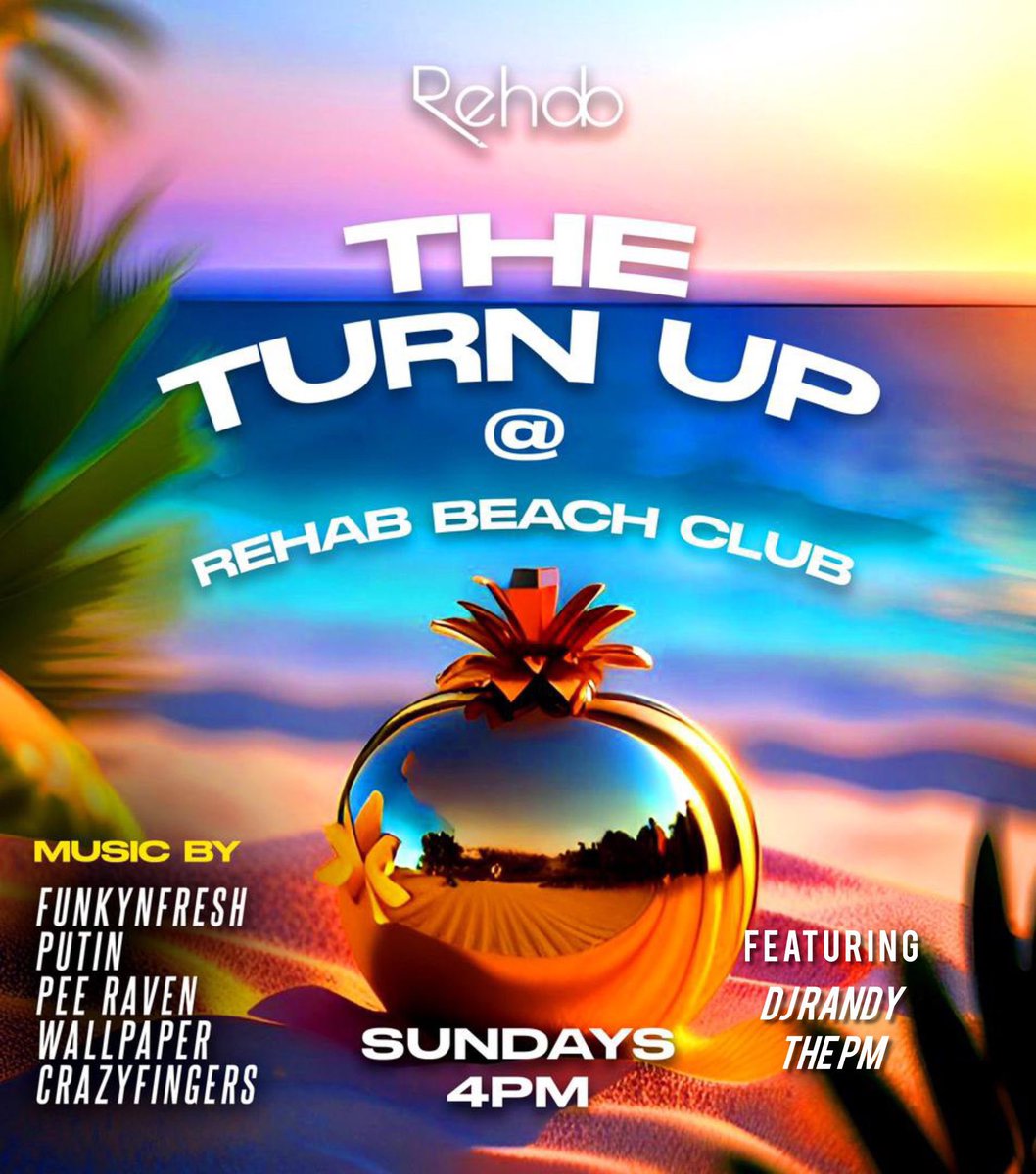 We party on Sundays 💃🏽💃🏽

Join “THE TURN UP” party this and every Sunday inside @rehabbeachclubgh 

Music by @djwallpapergh @funkynfreshdj @djputingh @djpeeraven @djcrazyfingers_  with @TheTurnUpGh 🔥

#beachparty #rehabbeachclub #sunday