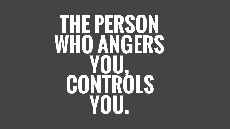 The person who angers you controls you.

#ThinkBIGSundayWithMarsha #EndViolence #EliminateBullyingBasedViolence #SuicideAwareness #bullying #awareness #mentalhealth #humanity