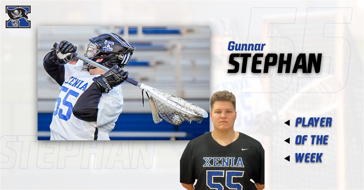 Congrats to @Gunnar_61 on being selected this week's player of the week. He had a tremendous game against Tipp and followed it up with a great start to the game versus Buckeye Valley. #ATS @XeniaAthletics