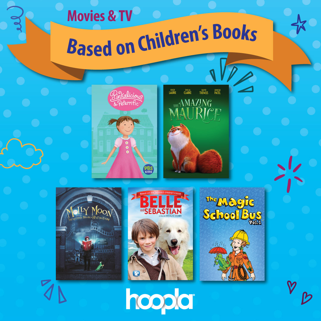 Explore beloved children's books brought to life on screen, from the timeless adventures of Anne of Green Gables to the educational wonders of The Magic School Bus, all available on @hooplaDigital! ow.ly/ns6L50Rehc1