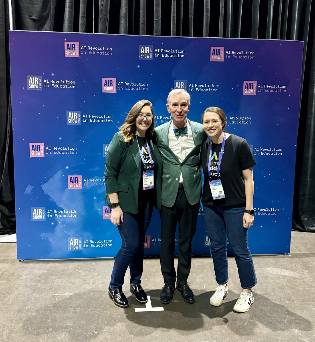 How often can you say you got paid to meet @BillNye?! So thankful to be working Booth B2 for @quizizz at #ASUGSVAIRShow! @asugsvsummit #ASUGSVSummit #edtech #AI