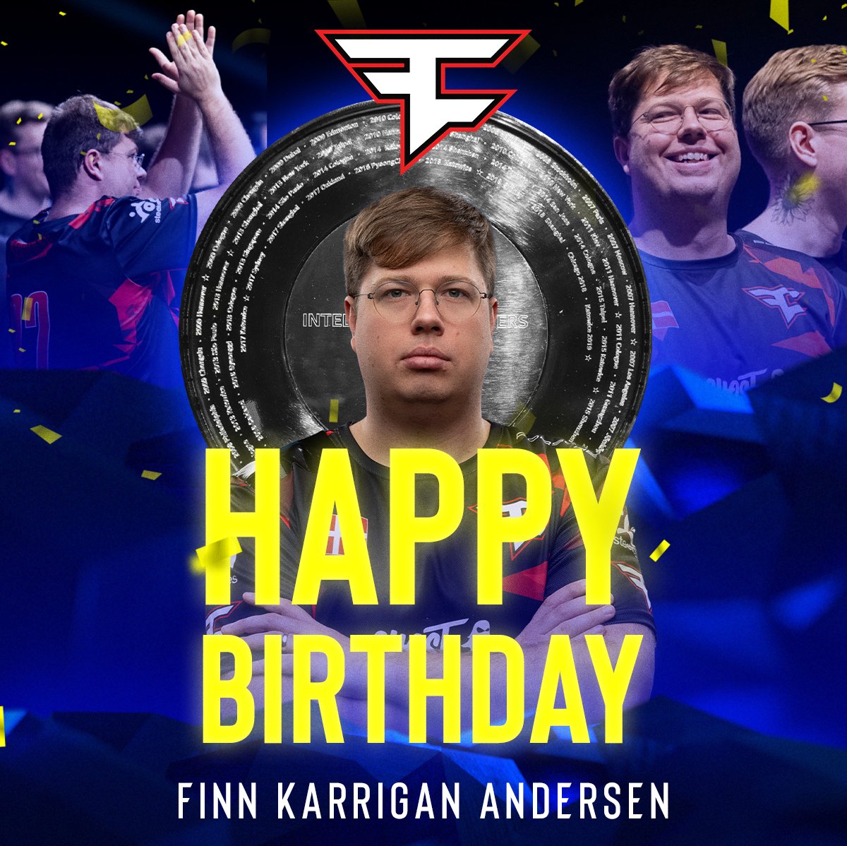 Please join us in wishing a very happy birthday to one of our #IEM Chengdu champions @karriganCSGO 🥳 The showman, the GOAT IGL and still winning tournaments at 34. Here's to many more years leading the best teams in Counter-Strike ❤️