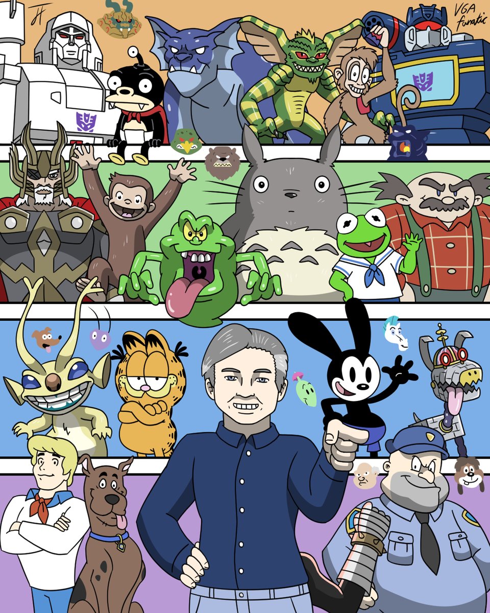 Behold! The completed #FrankWelker Voice Tribute! Featuring 20 characters and ten references from his incredible voiceover career all suggested by fans!

Hope y'all enjoy my 50th Voice Tribute! What an incredible milestone!