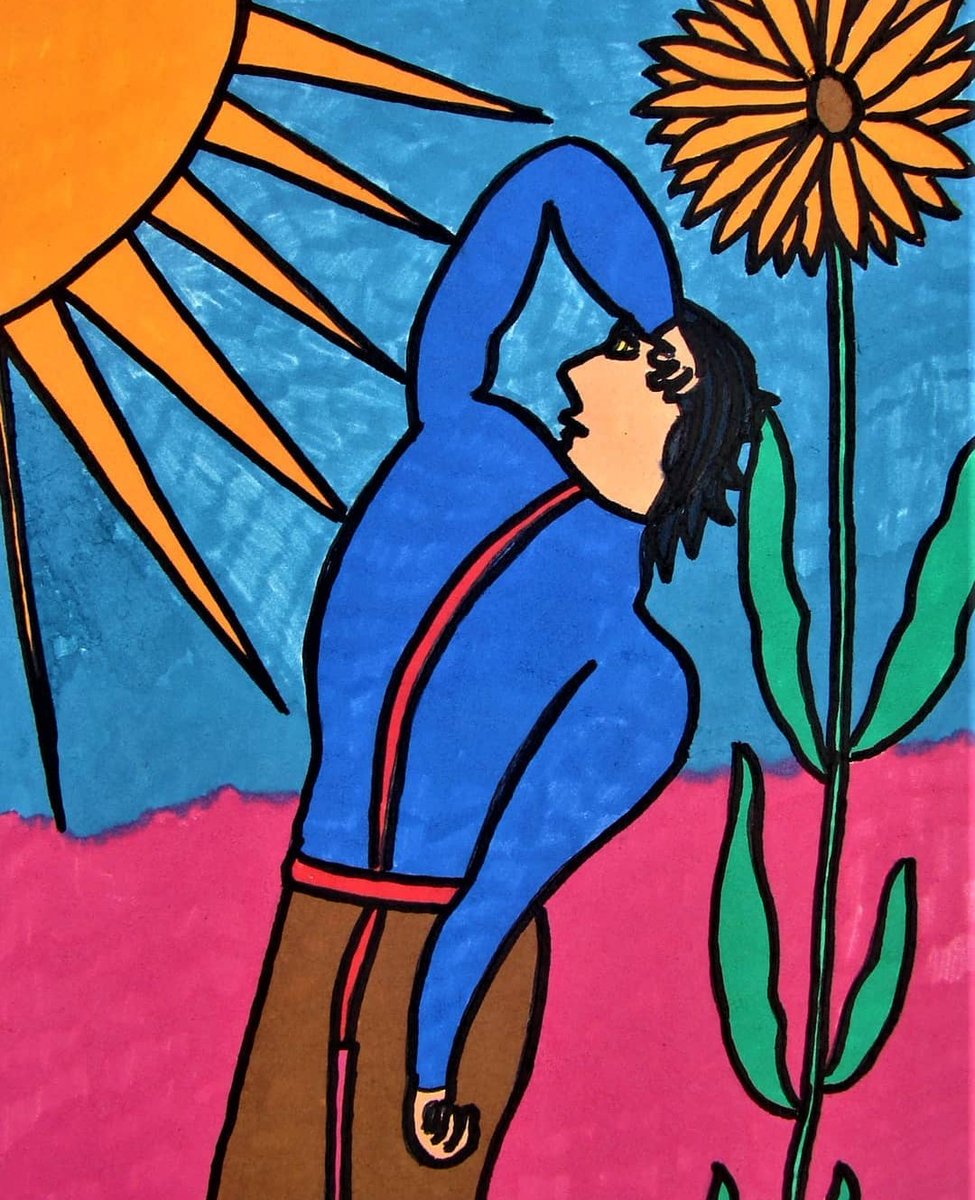 JBFrancois2022's tweet image. Ébloui par le soleil 🌞🌻
@JBFrancois2022 2021 format 21x29,7cm marqueurs 
#panting #contemporaryart #artsingulier #ArtistOnX #artgallery #sun #beautiful #like #Creativity