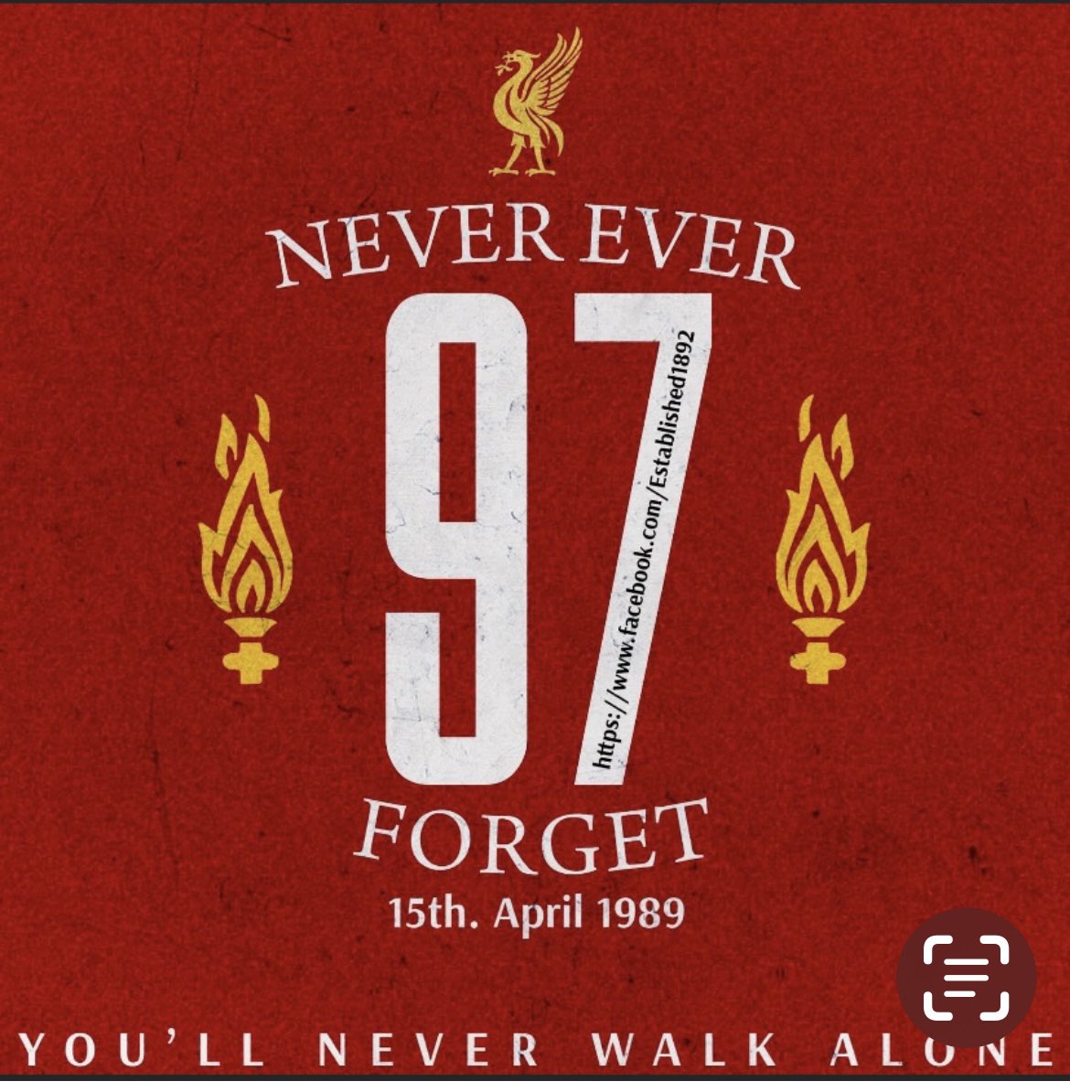 Wonderful silence for our 97 stars shining brightly especially today👏👏👏 YNWA❤️