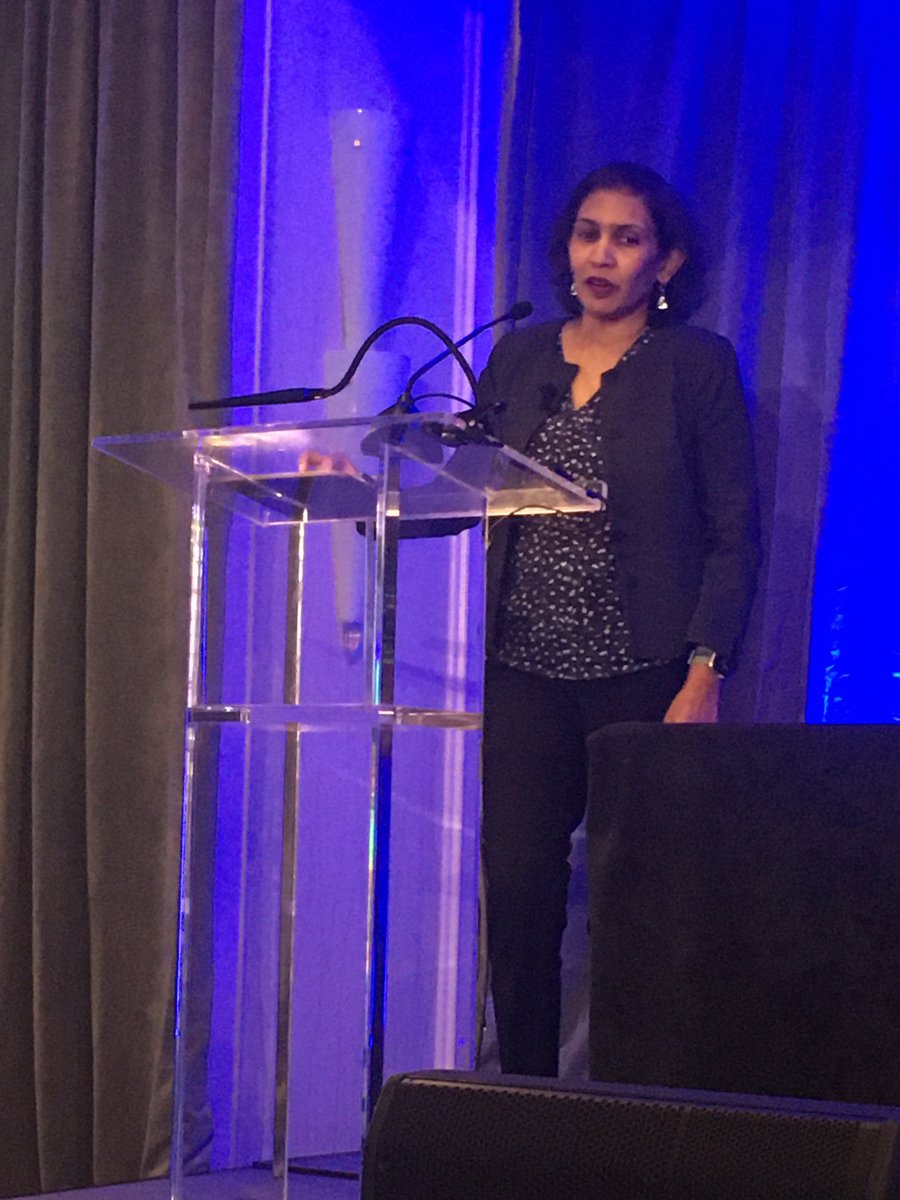 Mala Shanmugam speaking on targeting plasma cell metabolism in multiple myeloma at the 17th International Workshop on Multiple #Myeloma in Miami, Day 2.