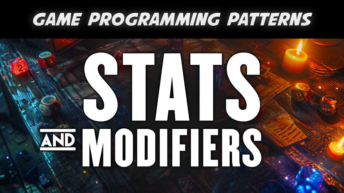 Implementing Improved Stats and Modifiers today on YouTube!
#unitytips #unity3d
youtu.be/gYYfrtq6MrA