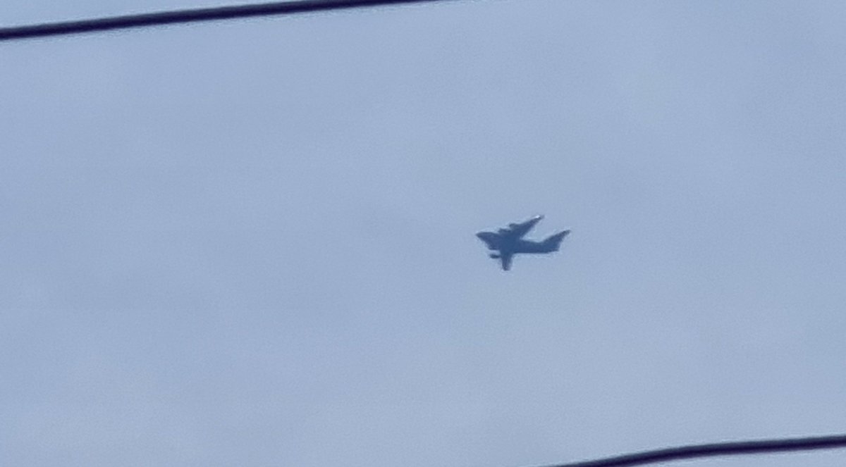 C-17 over Rampur, UP. Tried my hands at Aviation photography 😀