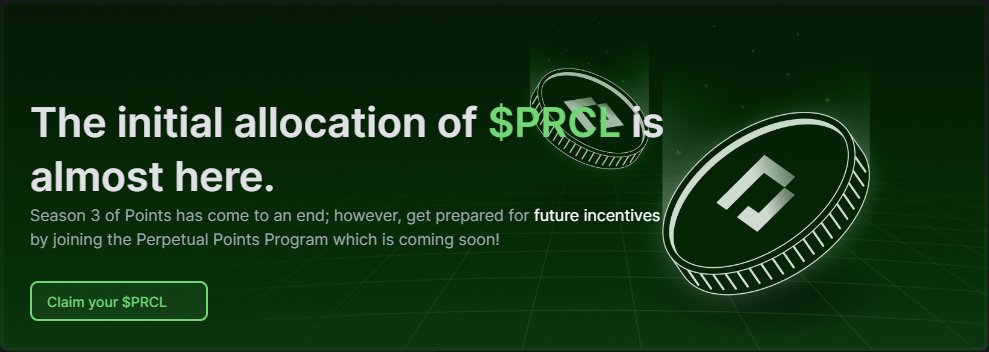 Get $PRCL Tokens from Airdrop Parcl 🪙

🔗 Connection: co.parcls.app/points
🔥 Quest: Easy
😊 Distribution: for everyone

$BRETT $MANTA $SLERF $VENOM $TOKEN $NAP $JUP $WIF $BLOCK  $MOON $WEN $MEW  $GPU $GRT $AVAX $ATOM $NAKA $INJ $AZERO $APUFF $WOPE  #Bybit #eth #btc