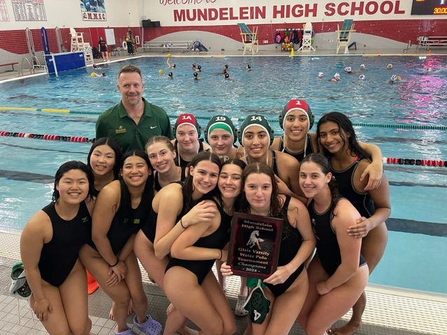 The GBN Girls Water Polo team is making a splash and having an amazing season so far. This weekend, they won the Mundelein High School Tournament and are bringing home a champions plaque! Congrats ladies! (Credit: Marcy Zirlin)