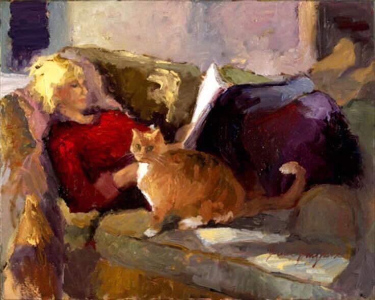 Paperbacks_Plus's tweet image. ❤️📖🐈
“Just a perfect day, problems all left alone.”
Lou Reed, Perfect Day 
 
“Sunday Afternoon” Bruce Bingham Art (brucebingham.com) Bruce Bingham 

#aperfectday #noproblems #notroubles #PerfectDay #Sunday #Sundays #SundayAfternoon #catandbooks #cozyreader #catart #read
