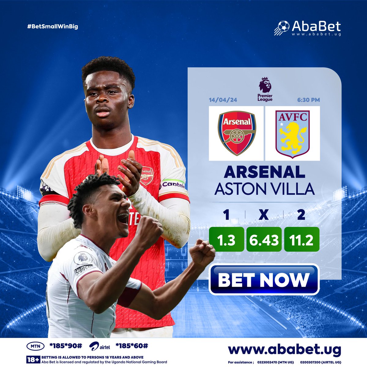 #AstonVilla boss #UnaiEmery returns to his old stomping ground, hoping to put a dent in #Arsenal's title ambitions. 🔗ababet.ug MTN- *185*90# AIRTEL- *185*60# #AbaBet #BetSmallWinBig