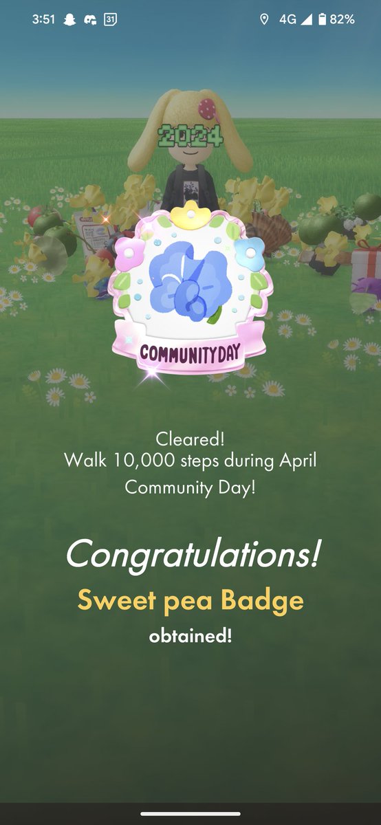 Maldog1995's tweet photo. Complete April Pikmin Community Day 🎉🎉
#10KWalkWithPikmin #communityday #PikminBloom https://t.co/k063tClgI5