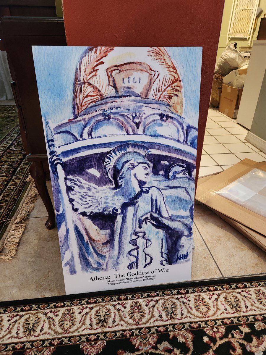 Look what a Defender sent us yesterday about the new Dr. Ann McLean collection. 'I ordered Athena for my office as an inspirational piece above my desk.  I received a large, well-packed box from Red Bubble and couldn't wait to get it open and take a look.  It was breathtaking