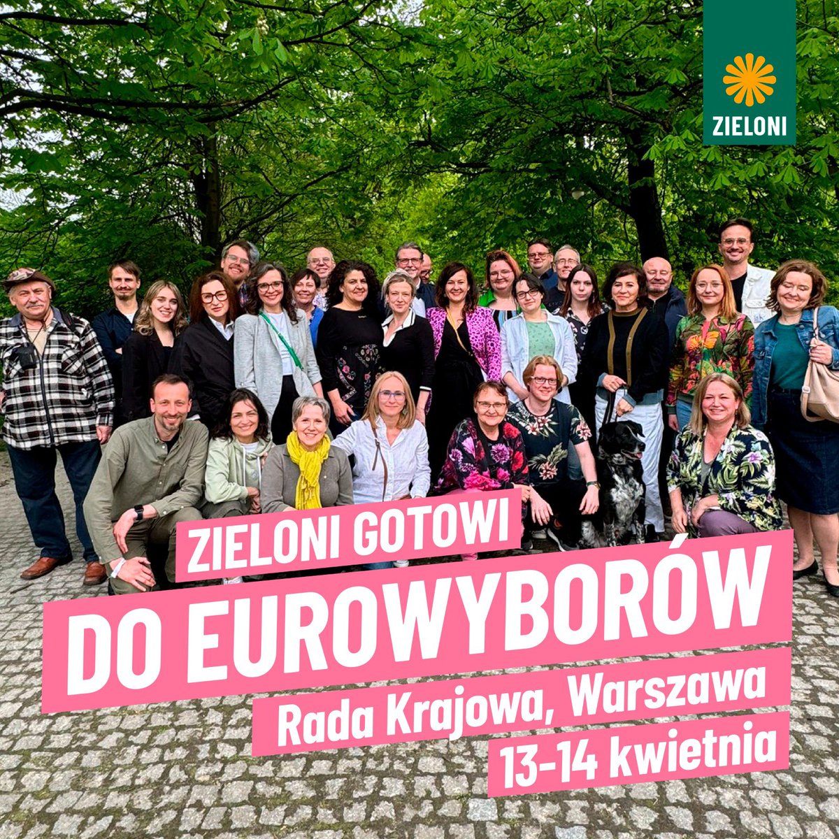 Zieloni's tweet photo. My jesteśmy gotowi na to kolejne wyzwanie 🫡 a Wy? Wybory do Parlamentu Europejskiego już 9 czerwca! 

#Zieloni #KoalicjaObywatelska #Europeennes2024 https://t.co/oVWKrfaM1o